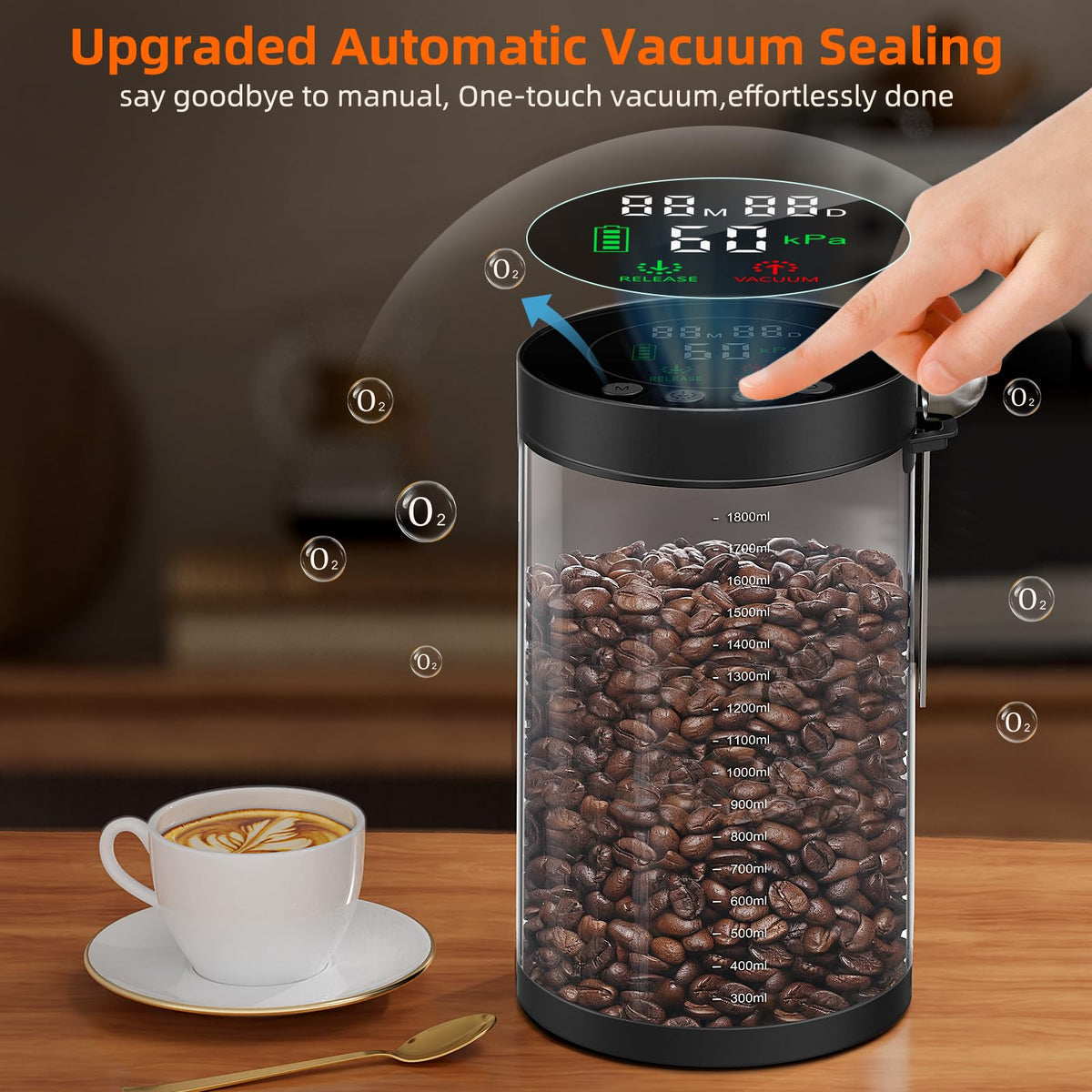 ZDXBO LED display window and date tracker helps you monitor freshness at a glance.