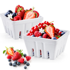 ZEAYEA berry basket with ventilated holes keeps berries fresh on the counter