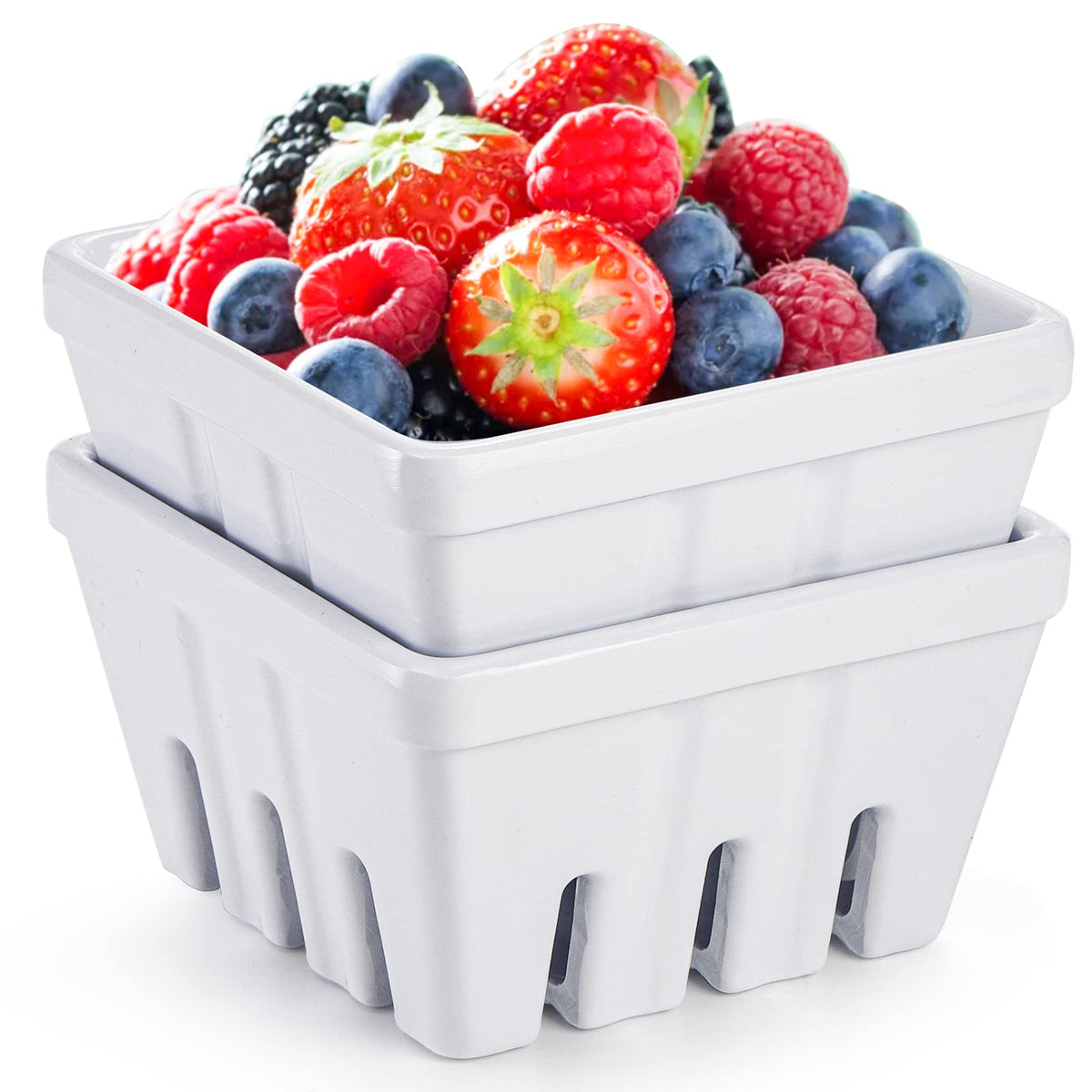 ZEAYEA durable melamine fruit basket resists breakage vs glass
