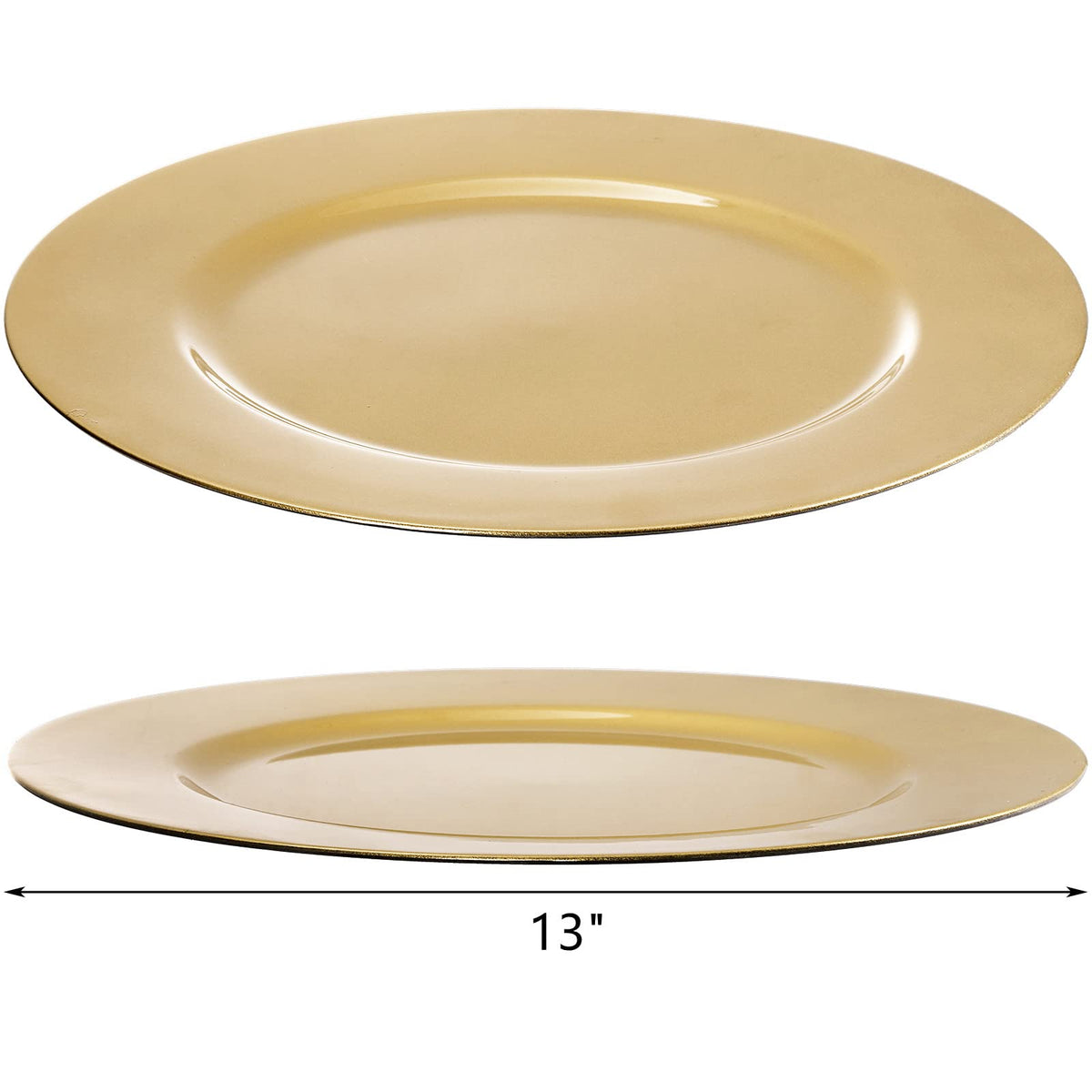ZEAYEA wedding decor with gold charger plates elevates place settings.