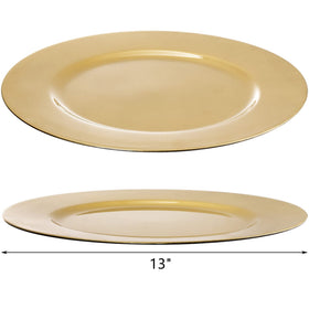 ZEAYEA wedding decor with gold charger plates elevates place settings.