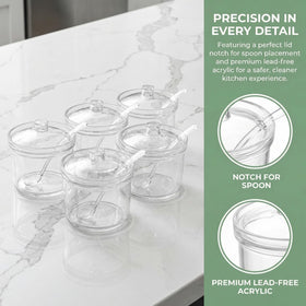 ZEAYEA notch lid for spoon allows quick, tidy serving