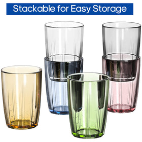 ZEAYEA elegant patterned acrylic tumblers ideal for indoor and outdoor use.