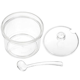ZEAYEA spice canister in clear acrylic helps keep spices fresh and visible