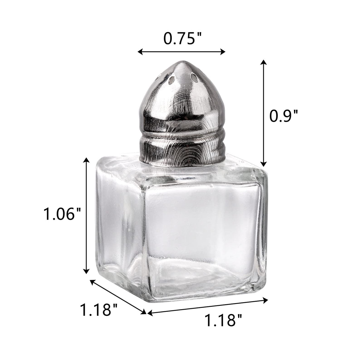 ZEAYEA shakers with stainless steel lids for a clean, spill-free table.