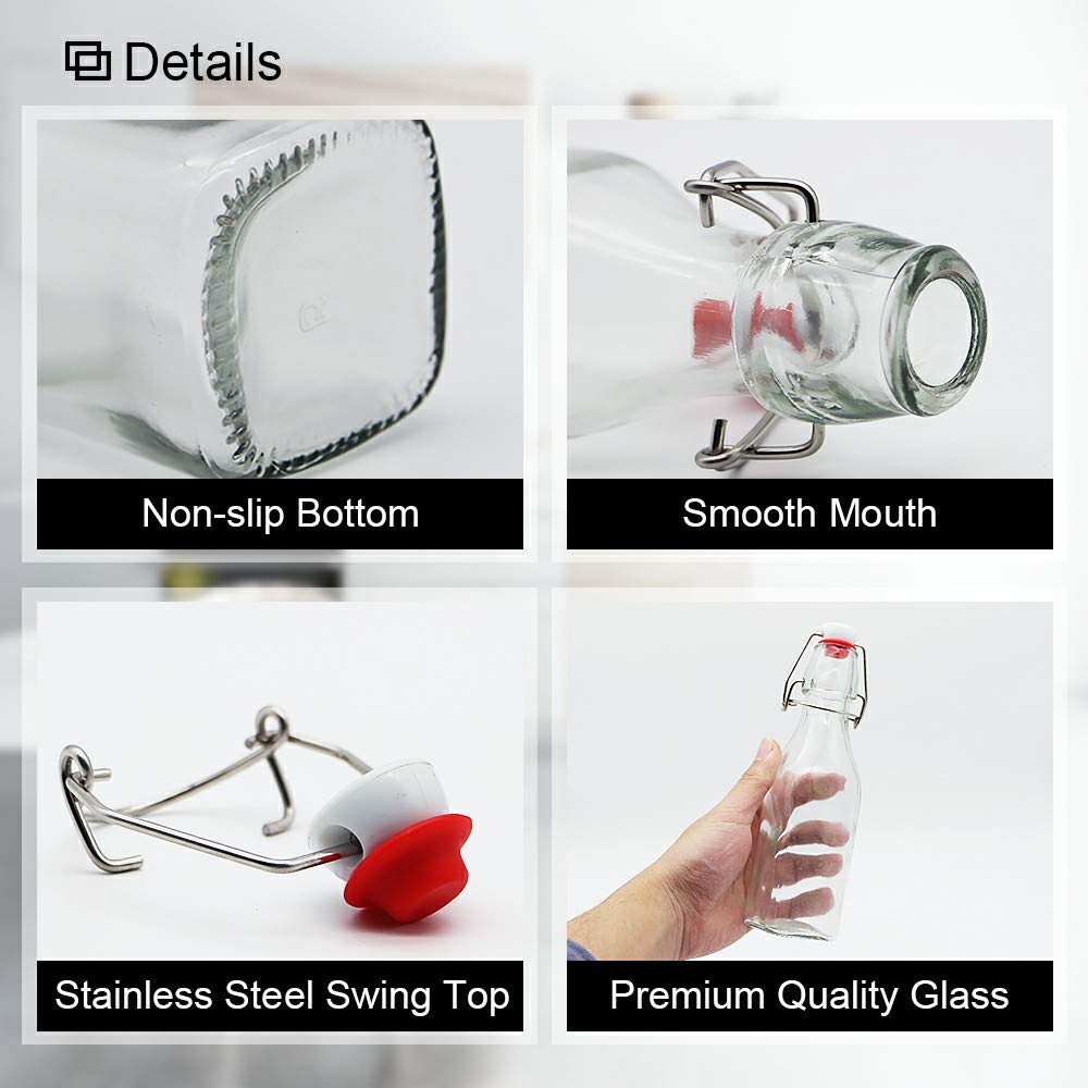 ZEBEIYU bottle suitable for beer, wine, kefir, and soda storage.