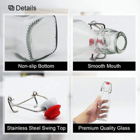 ZEBEIYU bottle suitable for beer, wine, kefir, and soda storage.