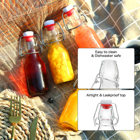 ZEBEIYU bottle stores oil and vinegar with clarity.