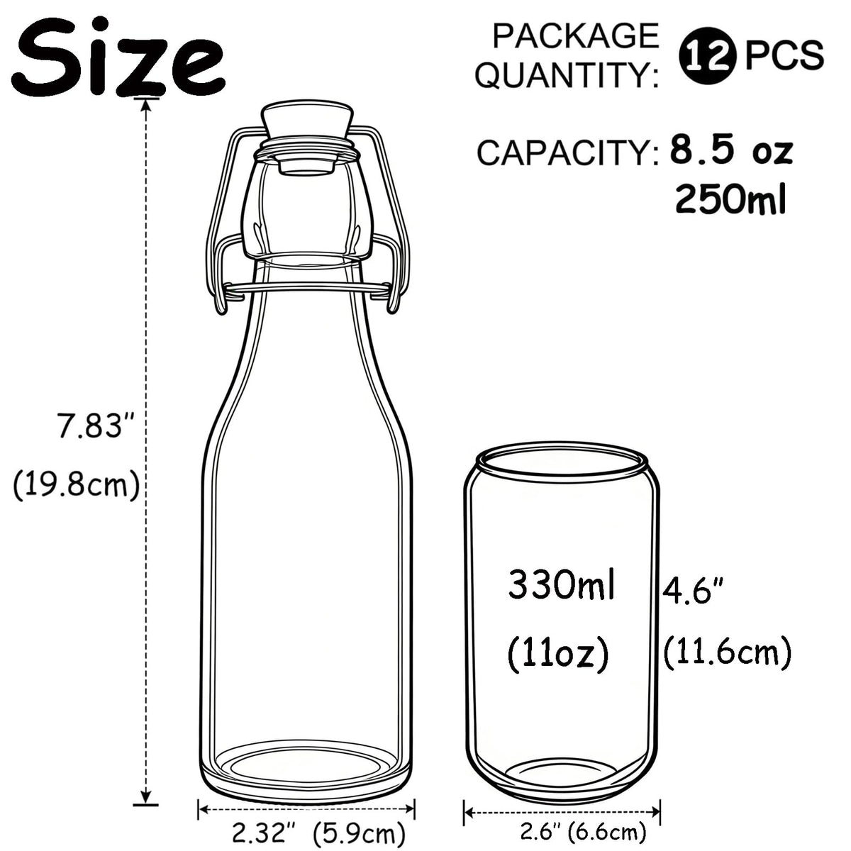 ZEBEIYU swing-top bottle lid demonstrates an airtight seal for preserving freshness.