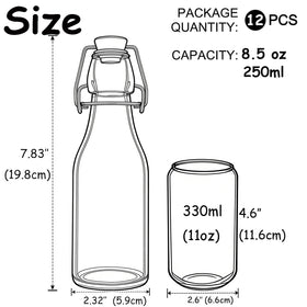 ZEBEIYU swing-top bottle lid demonstrates an airtight seal for preserving freshness.