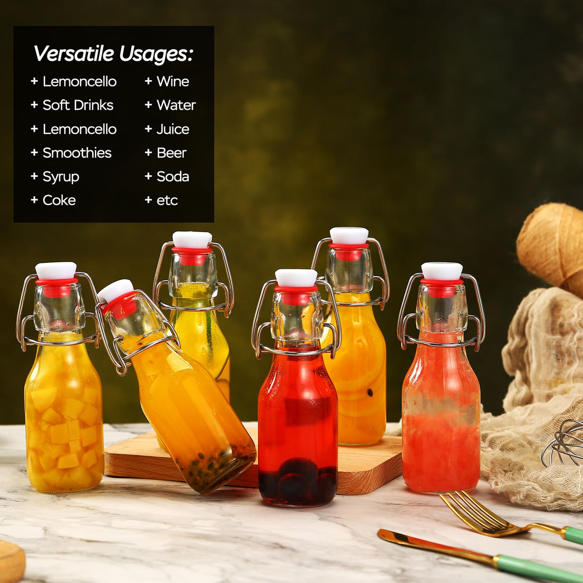 ZEBEIYU bottle pouring vanilla extract into a cup.