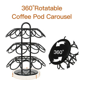 ZECENN compact footprint saves counter space while keeping pods organized.