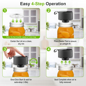 ZECLU regular-mouth jar sealing demonstrates airtight storage.