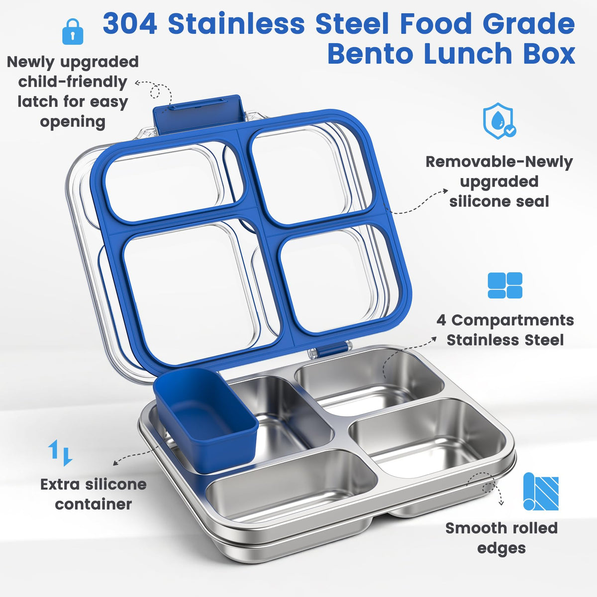 Zeekala silicone-seal lid close-up highlighting leak protection.