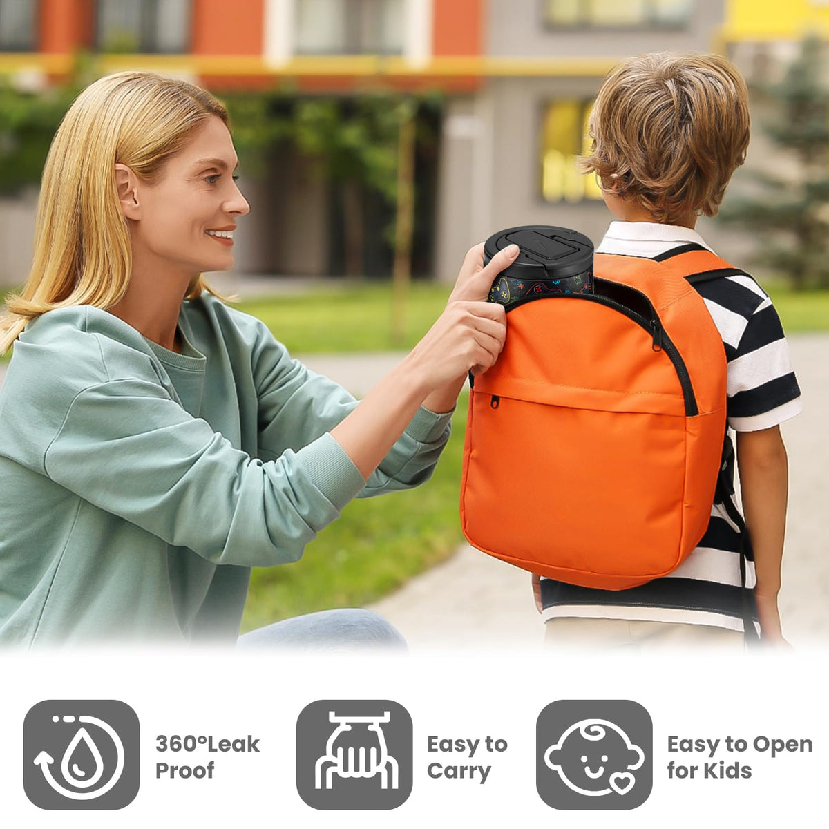 Zeekala portable lunch jar ideal for school, work, or travel.
