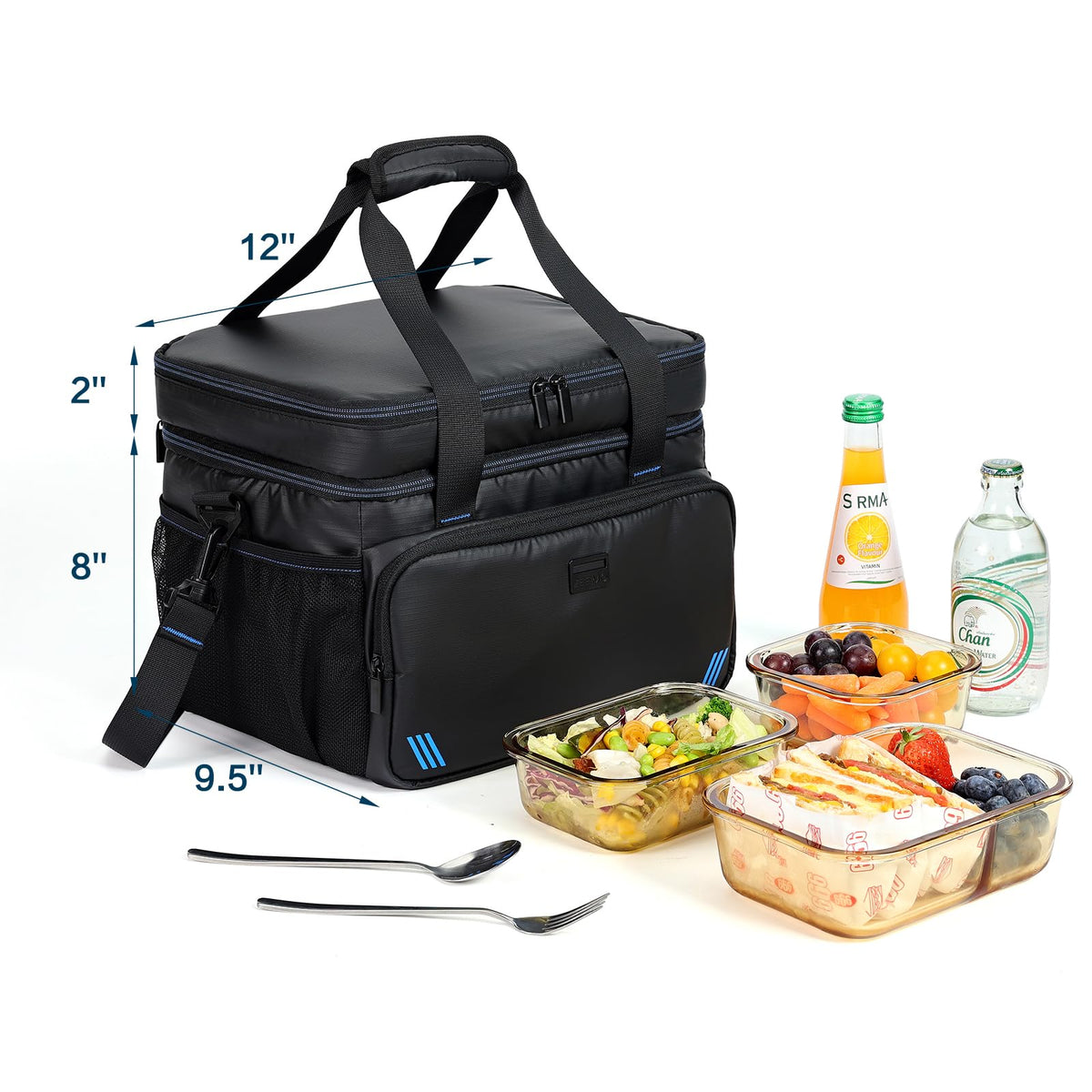 ZEEMO Soft Cooler Bag collapsible design allows compact storage.