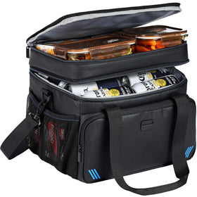ZEEMO Soft Cooler Bag main compartment keeps meals organized and fresh for hours.