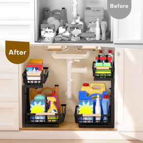 ZELOREA adjustable height mechanism adapts to tall bottles and jars.