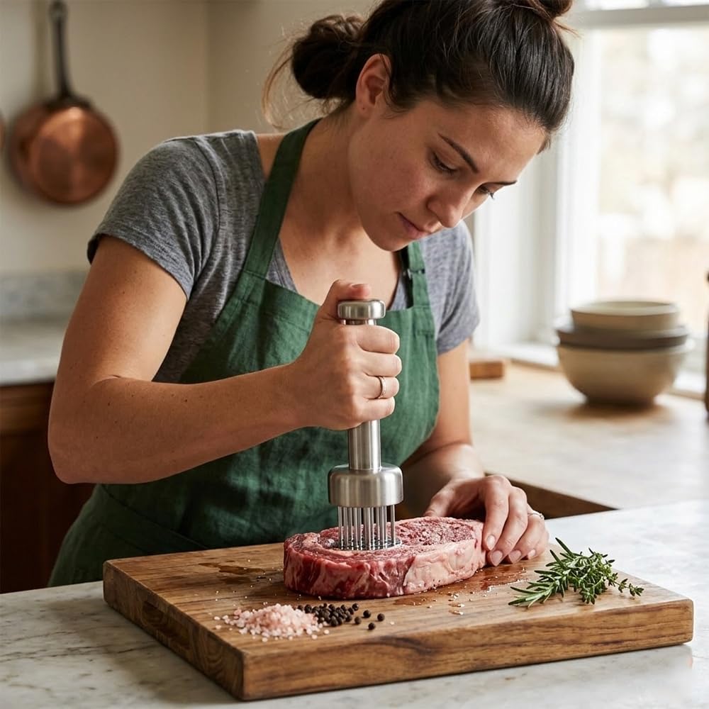 Zen MD Supplies easy meal prep with the meat tenderizer and marination potential