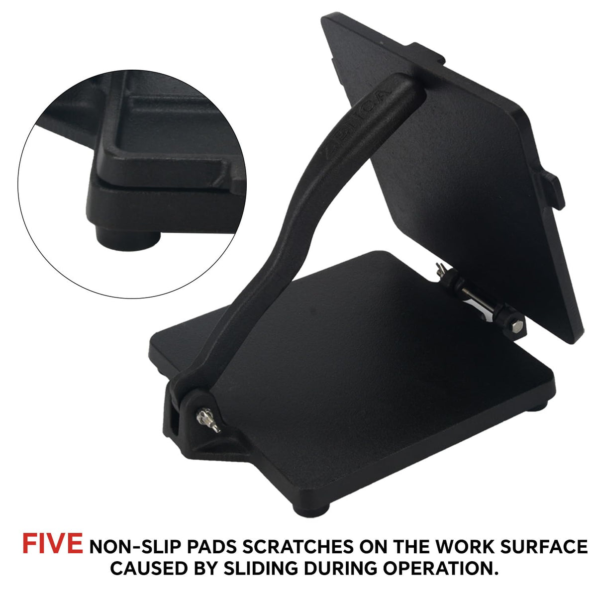 ZENCA square design offers more coverage for wraps and flatbreads.