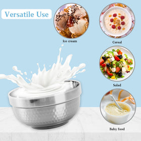 ZENFUN dishwasher-safe stainless bowl for easy cleanup
