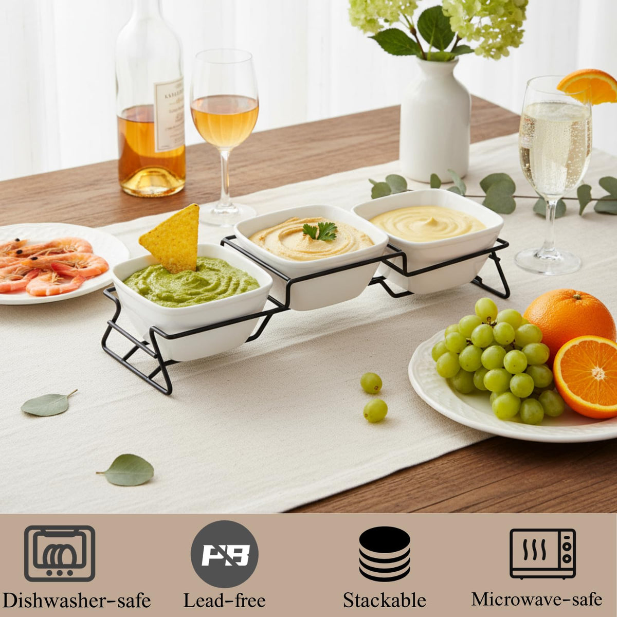 ZENFUN elegant serving tray setup on a stylish display.