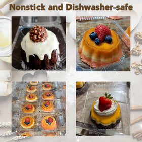 ZENFUN mini tube molds ideal for monkey bread and party treats