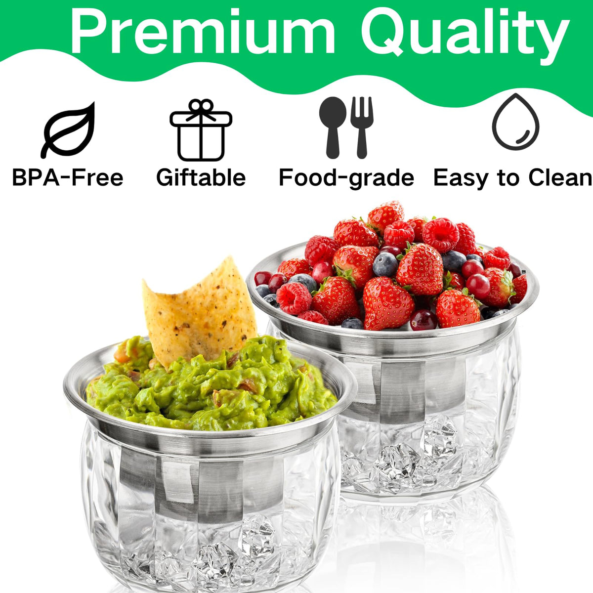 ZENFUN serving dish top view, stylish for salads or dressings.