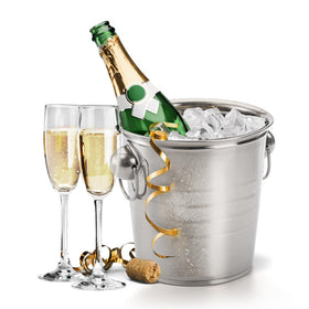 ZENFUN stainless steel ice bucket highlights rust-resistant durability for long-term use.
