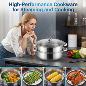 ZENFUN Non-stick finish, easy cleaning after steam-cooking.