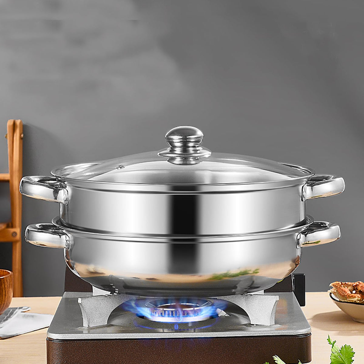 ZENFUN Durable handles, safe lifting while cooking heavy portions.