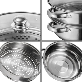 ZENFUN Stainless steel body, even heat distribution for consistent steaming.