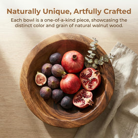 ZENFUN wooden bowl air-drying after washing preserves finish.