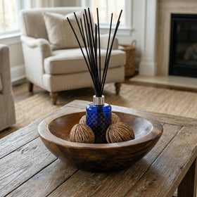ZENFUN wooden bowl used as decor prop for events and shelves.