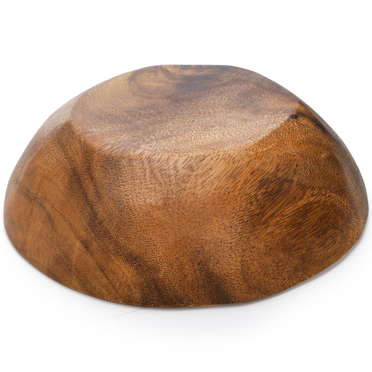 ZENFUN wooden bowl on a dining table enhances dining ambiance.