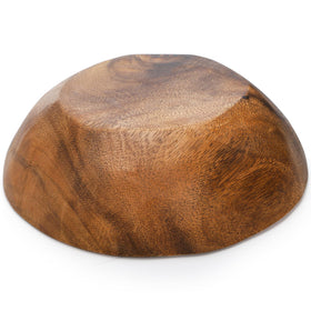 ZENFUN wooden bowl on a dining table enhances dining ambiance.