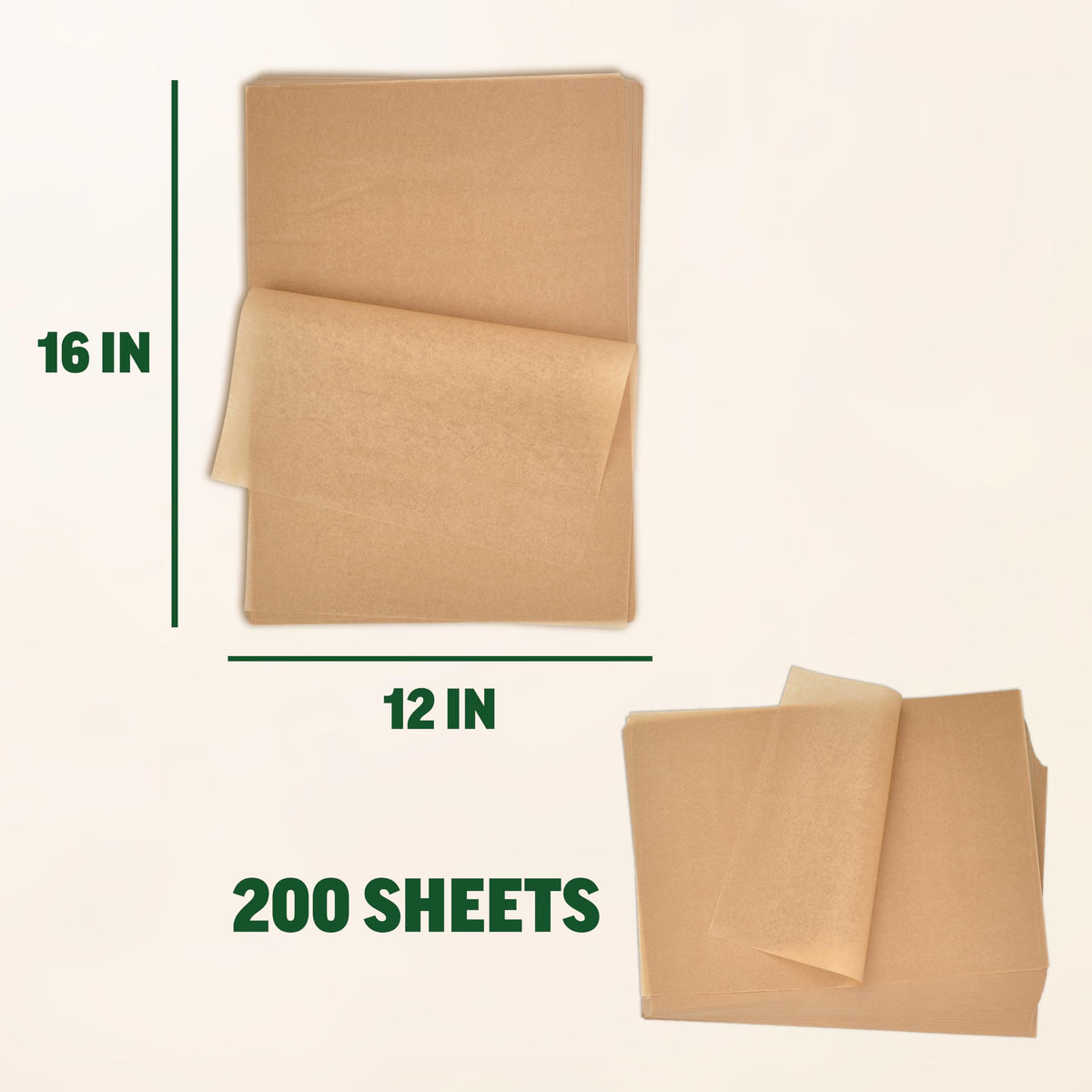 Zenlogy parchment withstands up to 450°F for high-heat baking.