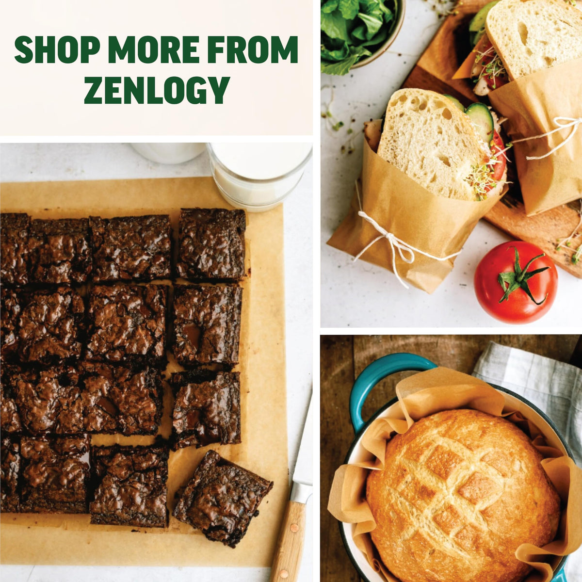 Zenlogy liners ideal for busy kitchens and home bakers.