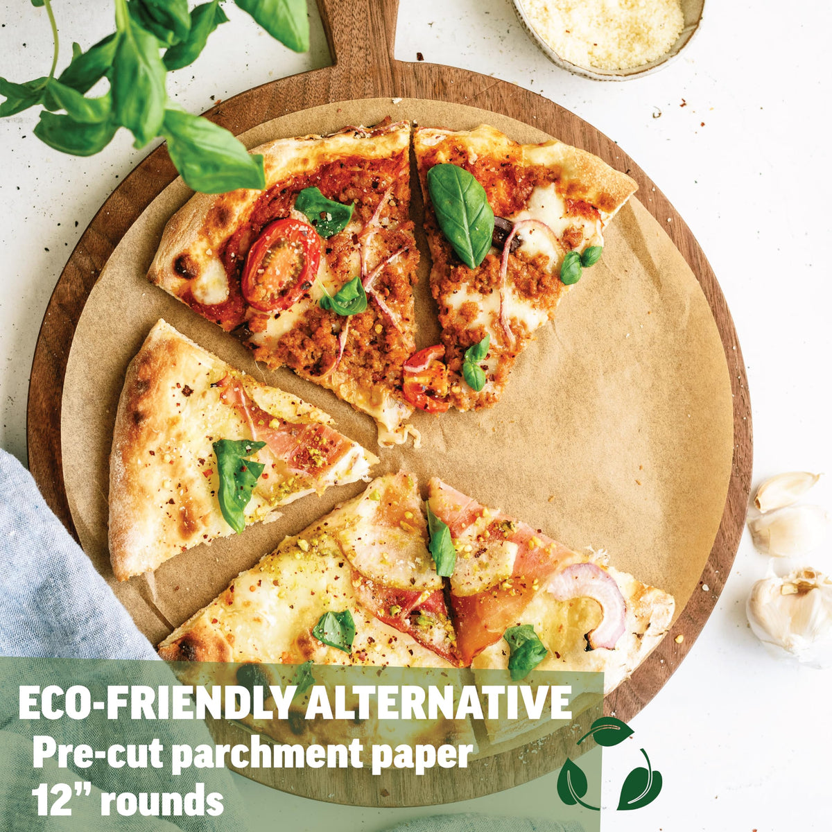 Zenlogy unbleached precut rounds offer chlorine-free, eco friendly baking solutions.