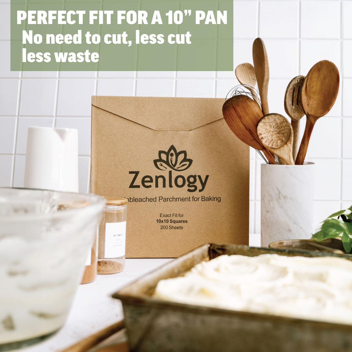 Zenlogy versatile baking paper handles cookies, roasts, and more.