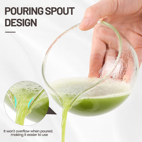 ZENRC matcha bowl close-up texture highlights handmade-style glass