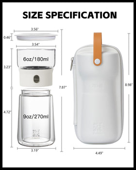 ZENS bottom insulated tea cup keeps tea hot longer for outdoor picnics.