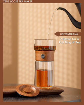 ZENS built-in infuser with 316 stainless steel filter for clean cups.