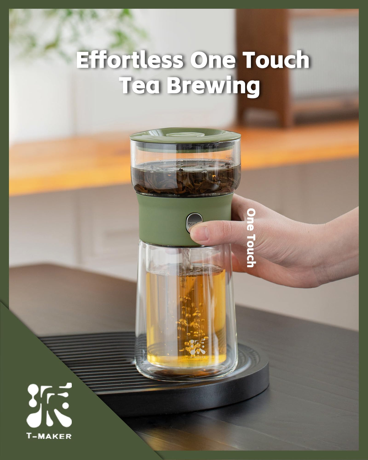 ZENS built in infuser for loose leaf tea delivers clean sips