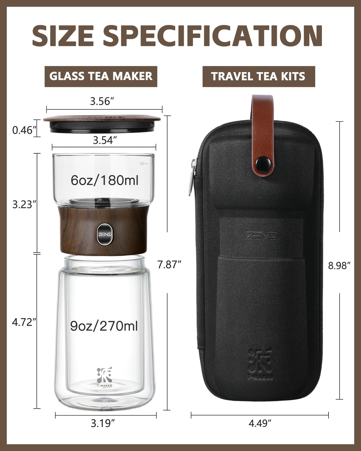 ZENS double-walled mug emphasizes safe handling and hot beverage insulation
