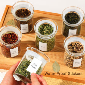 ZENS loose tea container glass with airtight seal preserves aroma