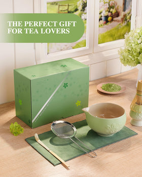 ZENS 100-prong bamboo whisk refines whisking for velvety matcha foam.