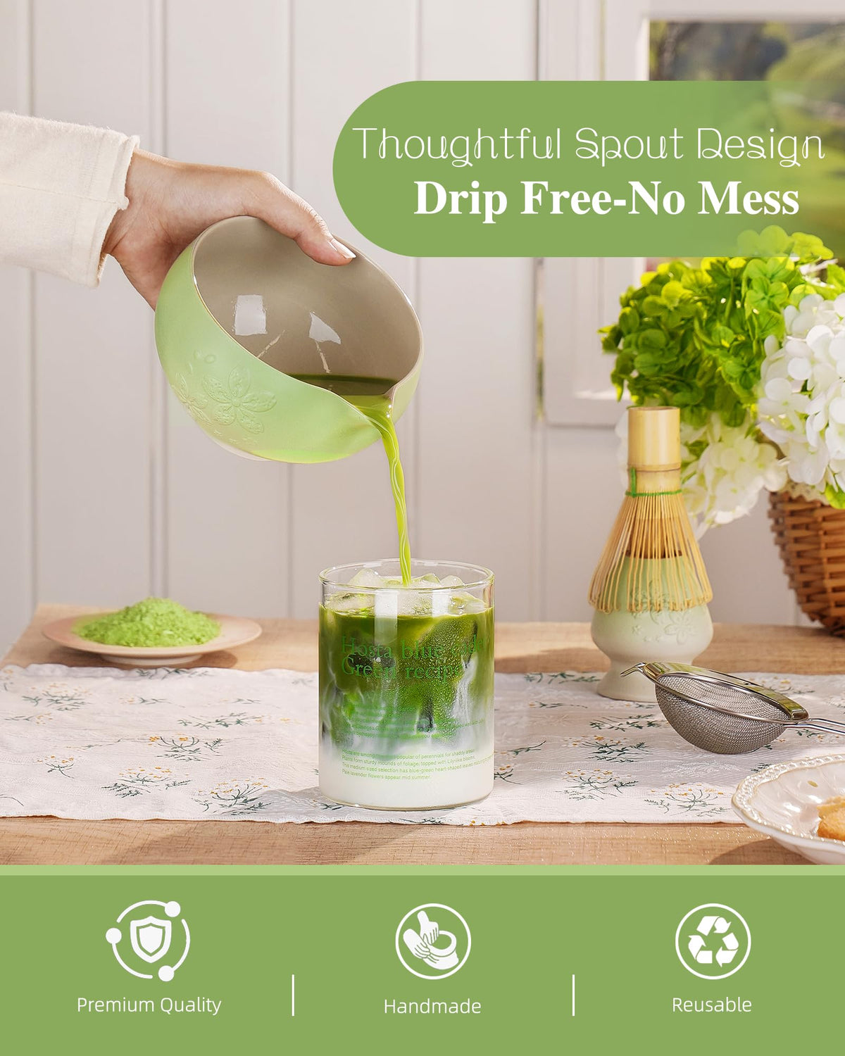 ZENS 304 stainless steel sifter delivers smooth, grit-free filtering.