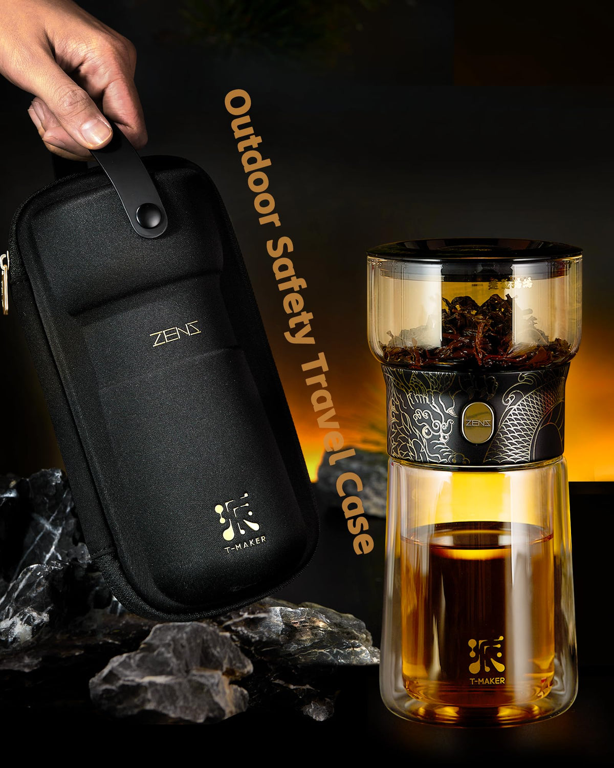 ZENS mess-free pouring system minimizes spills during brewing.