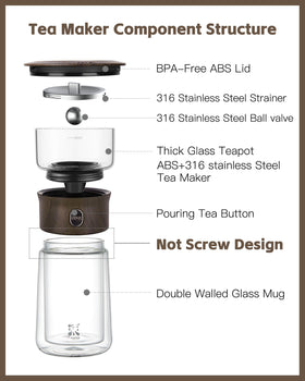 ZENS portable tea kit case suited for travel and on-the-go brewing